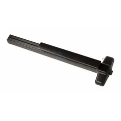 Rim-type exit device with touchbar style in bronze finish. Designed for doors up to 3 ft wide, providing code-compliant egress for commercial and industrial applications.