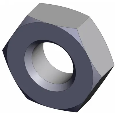 SMC Rod End Jam Nut: Threaded Nut Mount Type - Cylinder Mounting Nuts