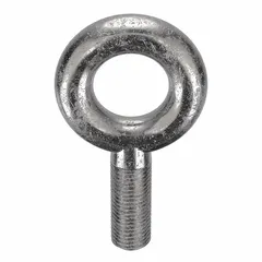 This machinery eye bolt without shoulder is made from 18-8 stainless steel with a plain finish. It has a 3-inch shank length and a 3-inch thread length. The bolt is used for lifting and rigging applications where a shouldered design is not required. Nut not included.