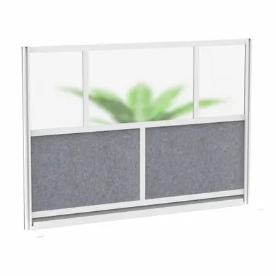 LUXOR MW-7048-FCG Plastic Portable Room Divider - Plastic Portable Room Dividers