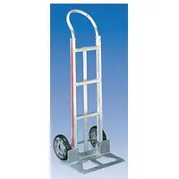 MAGLINER General Purpose Hand Truck: 500 lb, Flow-Back, Silver, Aluminum, Tread on Core, Rubber (MPN HMK211UA1)