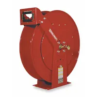Spring Return Hose Reel: 100 ft (3/8 in I.D.), 5,000 psi Max Op Pressure, Nickel Plated Steel, Red (MPN PW81000 OHP)