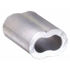 Zinc wire clamp with silver, zinc-plated finish. 0.048 in wire diameter, 3/8 in length. Secures identification tags to cables, pipes, or equipment. Supplied in a 50-pack.