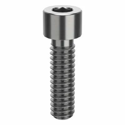 AMPG Socket Head Cap Screw: 1/4"-20 Thread Size, 7/8 in Lg, Std, Plain, Stainless Steel - Inch System Standard Socket Head Cap Screws
