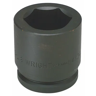 WRIGHT Impact Socket: 1 1/2 in Drive Size, Metric, 155 mm Socket Size, 6-Point - 1-1/2" Drive Impact Sockets