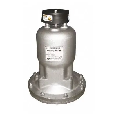 SANDPIPER Tranquilizer Auto Dampener, Cast Iron, Santoprene, 1 1/2 in NPT - Pulsation Dampeners