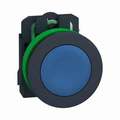 SCHNEIDER Flush Push Button Operator: Non-Illuminated, Flush Profile, Non-Metallic - Flush-Mount Push Buttons