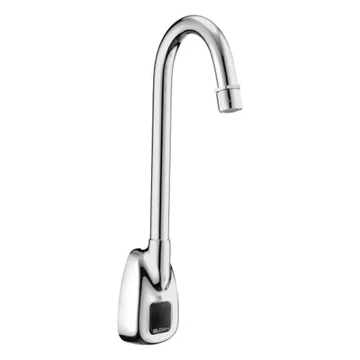 SLOAN Bathroom Sensor Faucet: Optima, Brass, Chrome Finish, Single-Post, Plug-In - Single-Post Sensor Bathroom Faucets