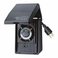 INTERMATIC Plug-In Timer: Mechanical, Outdoor, Not Astronomic, 24 hr Setting, 5-15R, 120V AC (MPN P1121)