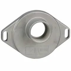 Bolt-on hub for connecting 1-inch conduit to NEMA 3R disconnect switch enclosures. Provides a weathertight seal for outdoor electrical installations, protecting wiring from rain, dust, and debris.