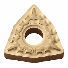 Trigon (W) indexable turning insert with PVD Cermett coating. Designed for finishing and semi-finishing of steels and stainless steels, offering high wear resistance and surface finish. Suitable for precision turning, facing, and profiling operations on CNC lathes.