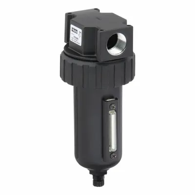 Parker Compressed Air Filter: Particulate, 3/4 in NPT, 5 micron, 145 cfm - Parker FRL Air Filters