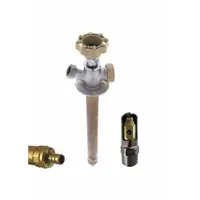 QUARTER BALL Ball Valve Sillcock: Quarter-Turn, Brass, Nickel, Plastic, 1/2 in Inlet Connection Size (MPN QB-110PX5)