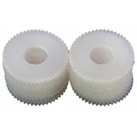 Serrated separating roller ring for automatic tape dispensers, supplied in a pack of 20. Compatible with model ZCM1000. Used in packaging and manufacturing lines to cut and separate tape consistently