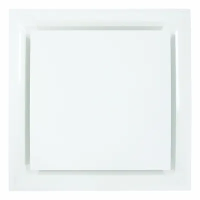 AMERICAN LOUVER Ceiling Diffuser: Ceiling, 23 3/4 in H, 23 3/4 in W, Lay-In, 10 in Duct - Square Cone Diffusers
