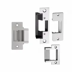 This cylindrical electric strike from ALARM CONTROLS is constructed of stainless steel and operates on 12V AC/DC. Rated as medium duty (Performance Duty Rating 2), it is used in access control systems to secure or release doors in commercial environments such as offices, storage rooms, and interior security gates.