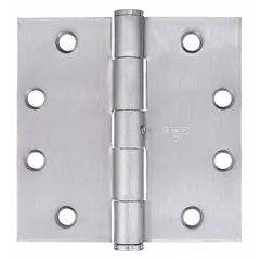 This full mortise-mount butt hinge is made of steel with a 1 3/4 in leaf width. It features a concealed bearing type and a removable pin, suitable for standard-weight doors in commercial or industrial applications.