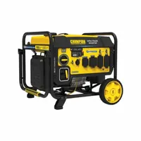 This gasoline inverter generator delivers 5,500 W running and 7,250 W starting power at 120/240V AC. It includes GFCI outlets and a Carbon Monoxide (CO) Shutdown system. Suitable for job sites, RV camping, and home backup power