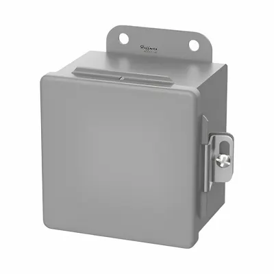 HOFFMAN Enclosure: Steel, 12 in x 10 in x 5 in, NEMA 12/13, Solid Cover, Hinged - Steel Dust-Tight Enclosures