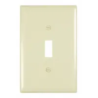 LEGRAND Wall Plate: Toggle, 1 Gang, Brown, Jumbo Size (MPN TPJ1I)