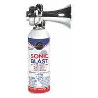 SONIC BLAST Personal Safety Horn: 120 dB, 5 oz Net Wt, Metal, 39 ft Coverage, 7 1/2 in Lg, 3 in Ht (MPN FSB5CBU)