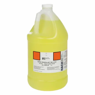 HACH Buffer Solution: 4 L Volume, Bottle, 10377-60-3, Buffer/Solution, 2283556 - Additional Calibration Solutions & Standards