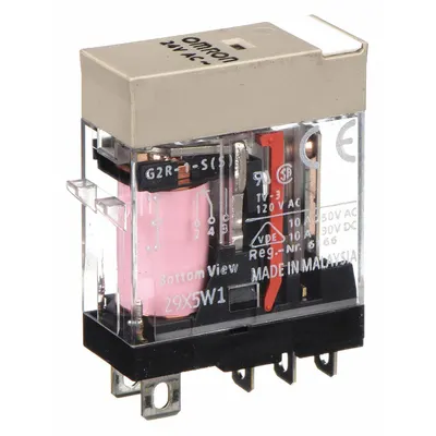 OMRON General Purpose Relay: Socket Mounted, 10 A Current Rating, 24V AC, SPDT - Socket-Mounted Relays