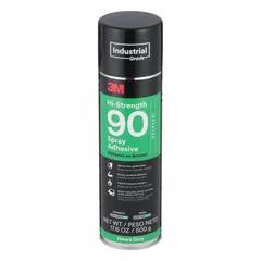 This 24 fl oz aerosol spray adhesive is formulated for bonding wood to wood and to secondary materials such as concrete and masonry. It features a variable-width web spray pattern with high tack, suitable for interior laminate applications. The adhesive is clear, not water-resistant or heat resistant, and has a VOC content over 500 g/L. It qualifies for LEED credits.