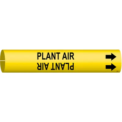BRADY Plant Air Snap-On Pipe Marker - Plant Air Snap-On Pipe Markers