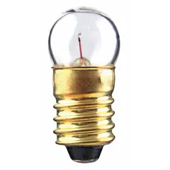 APPROVED VENDOR 1449-10PK Miniature Screw Base (E10) Incandescent Lamp, G3-1/2 Globe, 14V AC, White, 10-Pack
