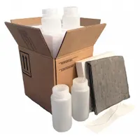 This jug shipping kit includes four 16 oz bottles in a brown corrugated box. Rated 200# and UN 4G/Y5.9/S, it is designed for the safe transport of hazardous liquids in compliance with regulations. Suitable for industrial and laboratory shipping applications