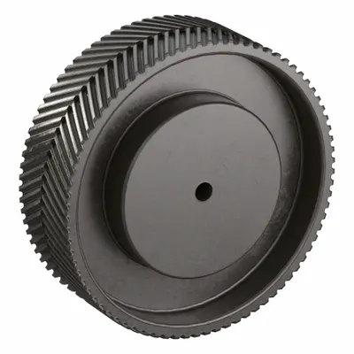CONTINENTAL Gearbelt Pulley: Plain, 8 mm Pitch, For 64 mm Belt Wd, 80 Teeth - Plain-Bore Timing Pulleys with Hub