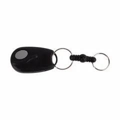 The LINEAR ACT-31B is a 1-button, 1-channel key ring transmitter operating at a maximum frequency of 318 MHz. It includes batteries and is designed for portable remote control of security systems, such as gates, doors, or alarms.