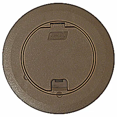 STEEL CITY 68R-CST-BRN Nonmetallic Electrical Floor Box Cover - Nonmetallic Electrical Floor Box Covers