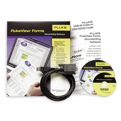 FLUKE Multimeter Software: 5.413 ft Cable Lg