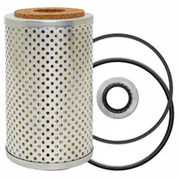Cartridge hydraulic filter for hydraulic fluid systems. Cellulose media with 1 1/16 in inside diameter. Includes O-ring. Compatible with Allis-Chalmers vehicles