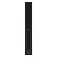 This black mechanical exit device trim is a pull-style outside trim for exit push bars. It is ADA compliant and suitable for doors up to 48 inches wide. Commonly used on commercial and industrial egress doors to provide a secure pull handle