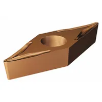 Diamond-shaped indexable turning insert with 35° rhombic geometry, 4.76 mm thickness, 0.4 mm nose radius, and UM chipbreaker. Grade 1125 PVD-coated for general turning, facing, and profiling of steel and stainless steel in medium machining operations