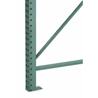 STEEL KING Upright Frame: Teardrop, 18 ft Overall Ht, 42 in x 3 in, Green, Steel (MPN RTFBG042216F01VG)