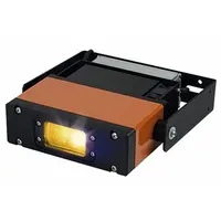 This 65 W blue LED line projector projects a visible line for safety crane line signaling. It includes a mounting bracket and projector with lens. Typical applications include marking crane travel paths or safe zones in industrial facilities