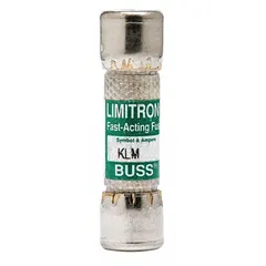 Midget fast-acting cylindrical fuse rated 500 mA, 600 V AC and 600 V DC. Measures 13/32 in x 1 1/2 in. Provides overcurrent protection in control panels, motor circuits, and power supplies where rapid fault interruption is required.