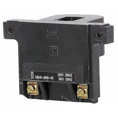 Replacement coil for NEMA Size 2 contactors, compatible with SQUARE D 8502 Type SD series. Operates at 440/480V AC. Used in industrial motor control applications to restore contactor switching functionality.