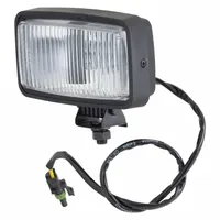 This GROTE fog light uses halogen technology and is non-heated. It features a fog beam pattern and a pedestal mount style for surface mounting. The unit includes a Packard electrical connection for installation. Suitable for improving visibility in adverse weather conditions on vehicles such as trucks and trailers