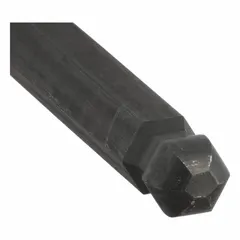 Ball end hex screwdriver with 5/16 in tip size and 9 3/4 in overall length. Made from alloy steel with a plain finish. The ball end allows driving hex socket fasteners at an angle, useful for applications where straight access is obstructed.