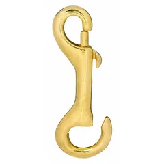 Bronze slide bolt spring snap with a 3/8 in opening size. Features a slide bolt mechanism for secure closure. Suitable for non-lifting applications such as securing ropes, chains, or light-duty attachments in industrial or marine settings.