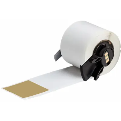 BRADY M6-34-427-BR Precut Label Roll, 6 in x 1 1/2 in, Vinyl, Brown Matte - Brady Precut Label Rolls