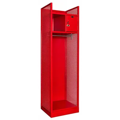 HALLOWELL TGBN42(84)-1BC-G-RR-HT Firefighter Open-Front - Firefighter Open-Front Ventilated Metal Gear Lockers