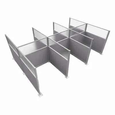VERSARE HPEK-6P4-S-VCLG-FR Modular Cubicle Walls