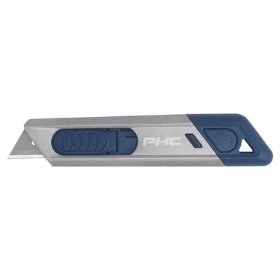 PACIFIC HANDY CUTTER, INC Safety Knife: 6 in Overall Lg, Plain, 1 1/4 in Overall Wd - Automatic Retracting Utility Knives