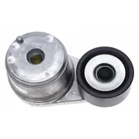 Self-adjusting belt tensioner for heavy-duty vehicle applications. Maintains proper belt tension automatically to reduce maintenance and extend belt life. Features a single steel pulley with 3 in outside diameter